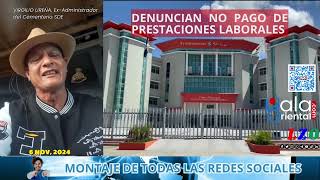 Denuncian a la Alcaldía por no pago de Prestaciones Laborales [upl. by Ethbin587]