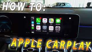 How To Use Apple CarPlay On A MercedesBenz MBUX System [upl. by Ahsiuqet]