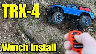 Traxxas TRX4 Winch Install How To [upl. by Adamson]