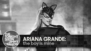 Ariana Grande the boy is mine  The Tonight Show Starring Jimmy Fallon [upl. by Gredel703]