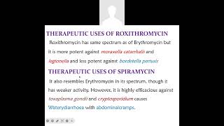 antibiotics part 10 macrolides [upl. by Idihsar]