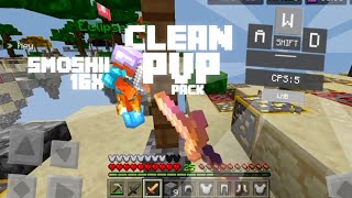 Hive SkyWars But Using My PvP Pack  KeystrokeCps Counter MCPE 116 [upl. by Ellerred]