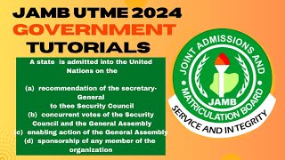 JAMB 2024 GOVERNMENT LESSONS GOVERNMENT LESSONS FOR STUDENTS [upl. by Sirdi]