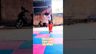 Back kick taekwondo fyp backkick [upl. by Milda877]