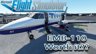 Microsoft Flight Simulator  NextGen Simulations EMB110  Review [upl. by Ocirnor]