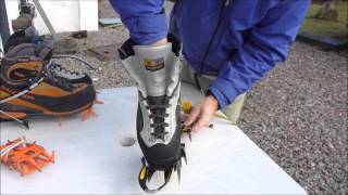 Fitting Grivel New Matic Crampons to Climbing Boots [upl. by Acinok]