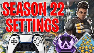 Apex Legends Best ConsoleController Settings Season 22  Best Controller Button Layout [upl. by Ettelorahc]