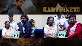 Director Chandoo Mondeti amp Abhishek Agarwal receive the National Award for Karthikey 2 [upl. by Jeuz]