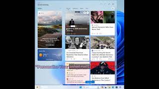 Personalize Your Widget Board in Windows 11 [upl. by Nadia]