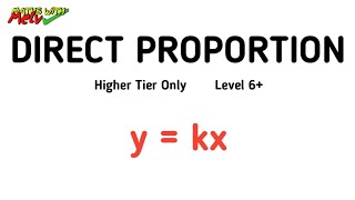 Direct Proportion GCSE Maths Revision amp Questions [upl. by Windsor]