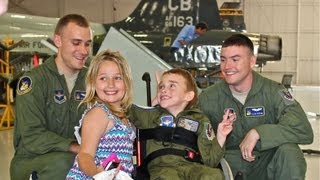 Pilot for a Day Program at Columbus Air Force Base Puts a Paralyzed Boy on Cloud 9 [upl. by Tavie]