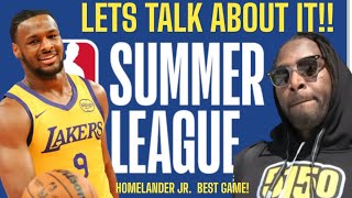 Kwame Brown Reacts To Bonny James aka Homelander Jr Playing His Best Summer League [upl. by Schilling]