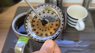 Sauber Kaffee  Tee FleckenKanne komplett reinigen mit Spül Tabs oder Zahnreiniger Testergebnisse [upl. by Junji]