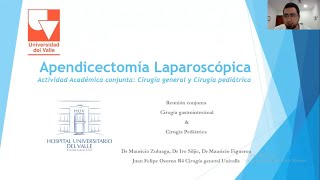 Apendicectomía por Laparoscopia  Dr Juan Felipe Osorno R4 Cirugía General Univalle [upl. by Nahshunn225]