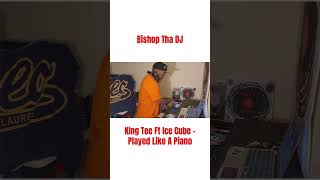 Bishop Tha DJ cutting King Tee’s Played Like A Piano on trueOGseries hiphop podcast mixtape fyp [upl. by Dolphin857]