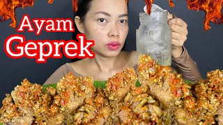 MUKBANG AYAM GEPREK PEDASNYA NAMPOL [upl. by Ahsinar]