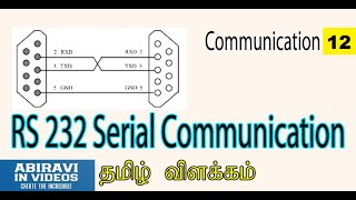 RS 232 Serial Communication explained in Tamil Commnication Part 12 [upl. by Lydnek]