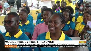 MoMo Month Launch MTN boost efforts across points to stay ahead of fraudsters  CEO 2823 [upl. by Kolk]