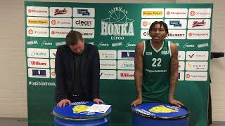 Korisliiga pressi Honka vs Pyrintö 1112024 [upl. by Baum693]