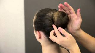 Premier School of Dance How to do a simple ballet bun [upl. by Danais437]