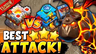 TH11 vs TH12 3 Star Attack Strategy  Th11 vs Th12 Queen Charge Lavaloon Attack Clash of Clans [upl. by Nibroc]