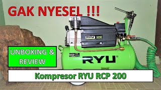 REVIEW KOMPRESOR ANGIN RYU RCP 200  Review Power Tool [upl. by Admama]