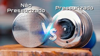 Filtro Pressurizado VS Não Pressurizado Espresso Oster Prima Latte 2  Não Sou Barista [upl. by Aivataj]