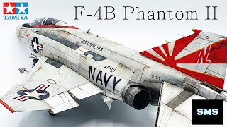 Tamiya NEW 148 F4B Phantom II VF111 Full build aircraft model kit 61121 [upl. by Suolhcin]