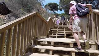 PortoBay Falesia Hotel  climbing the steps from Falesia beach 2019 [upl. by Poore828]