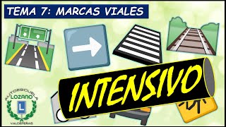 INTENSIVO PERMISO B  TEMA 7 MARCAS VIALES [upl. by Rosdniw]