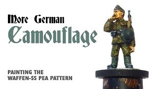 More German Camouflage Painting SS pea pattern [upl. by Ettezzil]