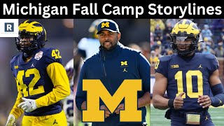 Michigan Football Fall Camp Storylines  Michigan Football 2024 [upl. by Llevrac318]