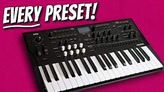 Korg Wavestate Mk2  demoing EVERY preset no talking [upl. by Barny]