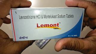 Lemont Tablets review in Hindi Most Effective amp Affordable Antiallergic Tablets [upl. by Nightingale318]