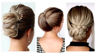 DIY Easy Updos for Short to Medium Hair perfect for Prom Wedding [upl. by Nauqahs168]