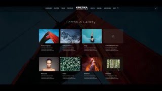 Kinetika  Creating Portfolio Galleries  Default  Filterable amp Ajax [upl. by Iroak]