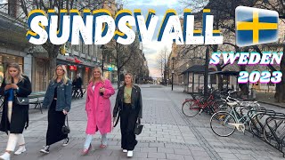 Sundsvall Sweden  2023  Walk Around [upl. by Olenta]