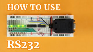 Control LEDs with your computer using RS232 [upl. by Weinshienk]