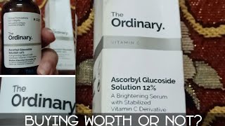 The Ordinary ascorbyl glucoside solution 12 How to useoily or dry skin [upl. by Akire]