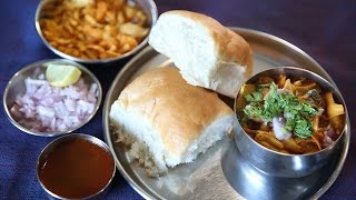 Misal Pav  Popular Maharashtrian Spicy Street Food Snack Recipe  Masala Trails With Smita Deo [upl. by Thevenot455]