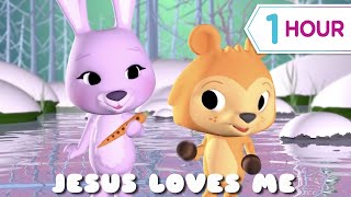 Jesus Loves Me  more Kids videos 1 hour [upl. by Prisilla592]