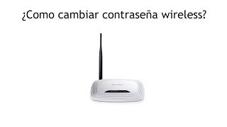 ¿como cambiar contraseña WiFi TLWR741ND [upl. by Allemac]