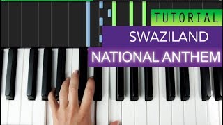 National Anthem Of Swaziland Piano Tutorial [upl. by Jorgenson979]