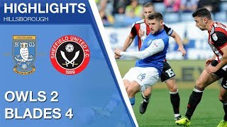 Sheffield Wednesday 2 Sheffield United 4  Extended highlights  201718 [upl. by Dutchman957]