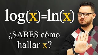 DESCUBRE cómo RESOLVER esta sencilla ECUACIÓN LOGARÍTMICA logx  lnx [upl. by Kcirdneked]