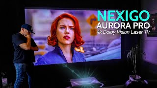 NexiGo Aurora Pro 4K 120 Hz Dolby Vision Laser Ultra Short Throw Projector [upl. by Yrrej]