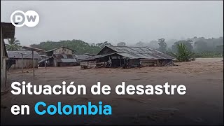 Lluvias e inundaciones antienen en jaque a 27 de 32 departamentos de Colombia [upl. by Nairde578]