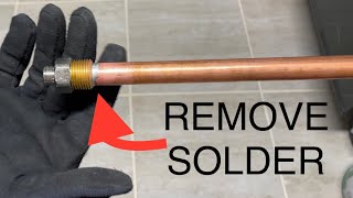 How To Desolder Copper Pipes And Fittings [upl. by Nnaul742]