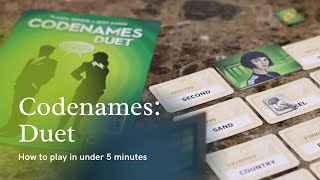 How to Play Codenames Duet in under 5 minutes [upl. by Dnalevelc]