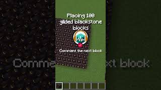 PLACING amp BREAKING 100 GILDED BLACKSTONE 🎧 Satisfying ASMR Placing amp Breaking Blocks in Minecraft [upl. by Anitserp]